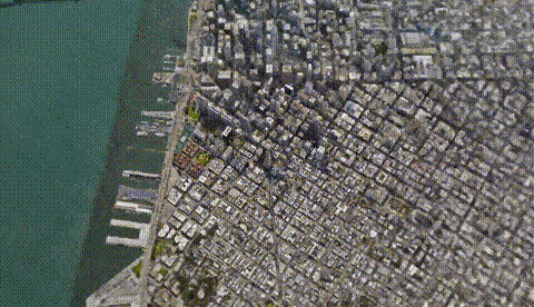 Visual example from CityNeRF: 3D Modelling at City Scale!