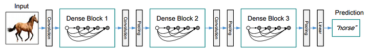 Visual example from State of the Art Convolutional Neural Networks Explained DenseNet