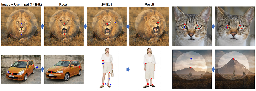 Visual example from Image Manipulation with Your Mouse! Drag Your Gan Explained