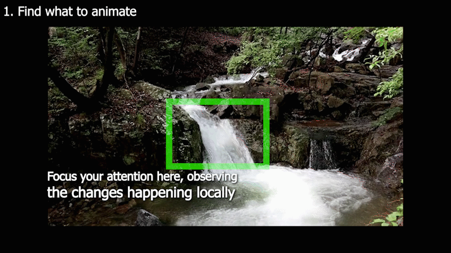 Visual example from Create Realistic Animated Looping Videos from Pictures